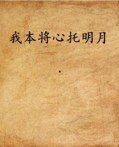 我本将心对明月,心随影动